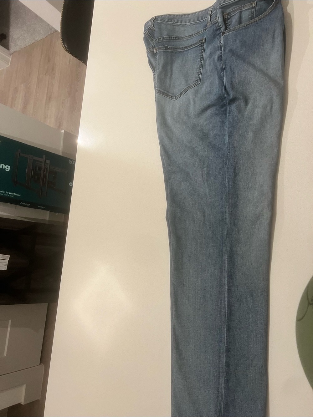 Johnston & Murphy Slim Straight Light Wash Blue Jeans